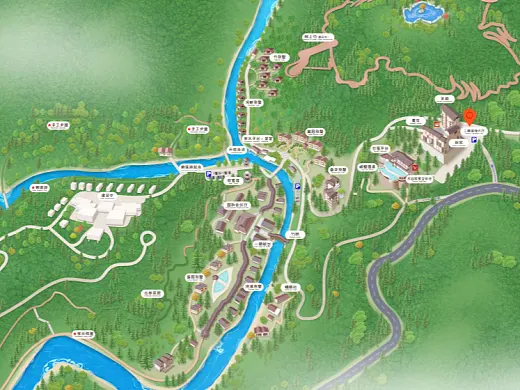 日喀则结合景区手绘地图智慧导览和720全景技术，可以让景区更加“动”起来，为游客提供更加身临其境的导览体验。